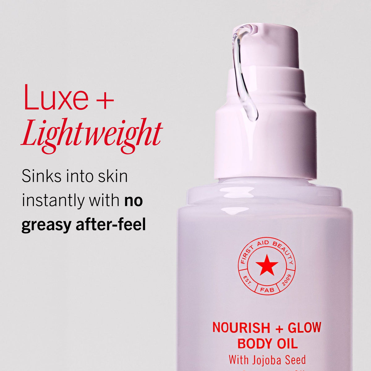 Nourish + Glow Body Oil with Jojoba Seed + Grapeseed Oil