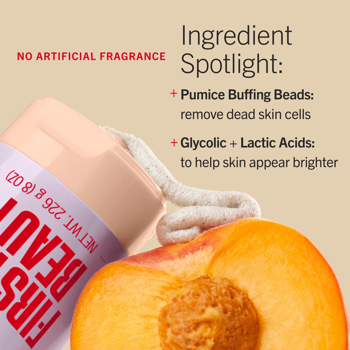 KP Bump Eraser Body Scrub 10% AHA Fresh Peach