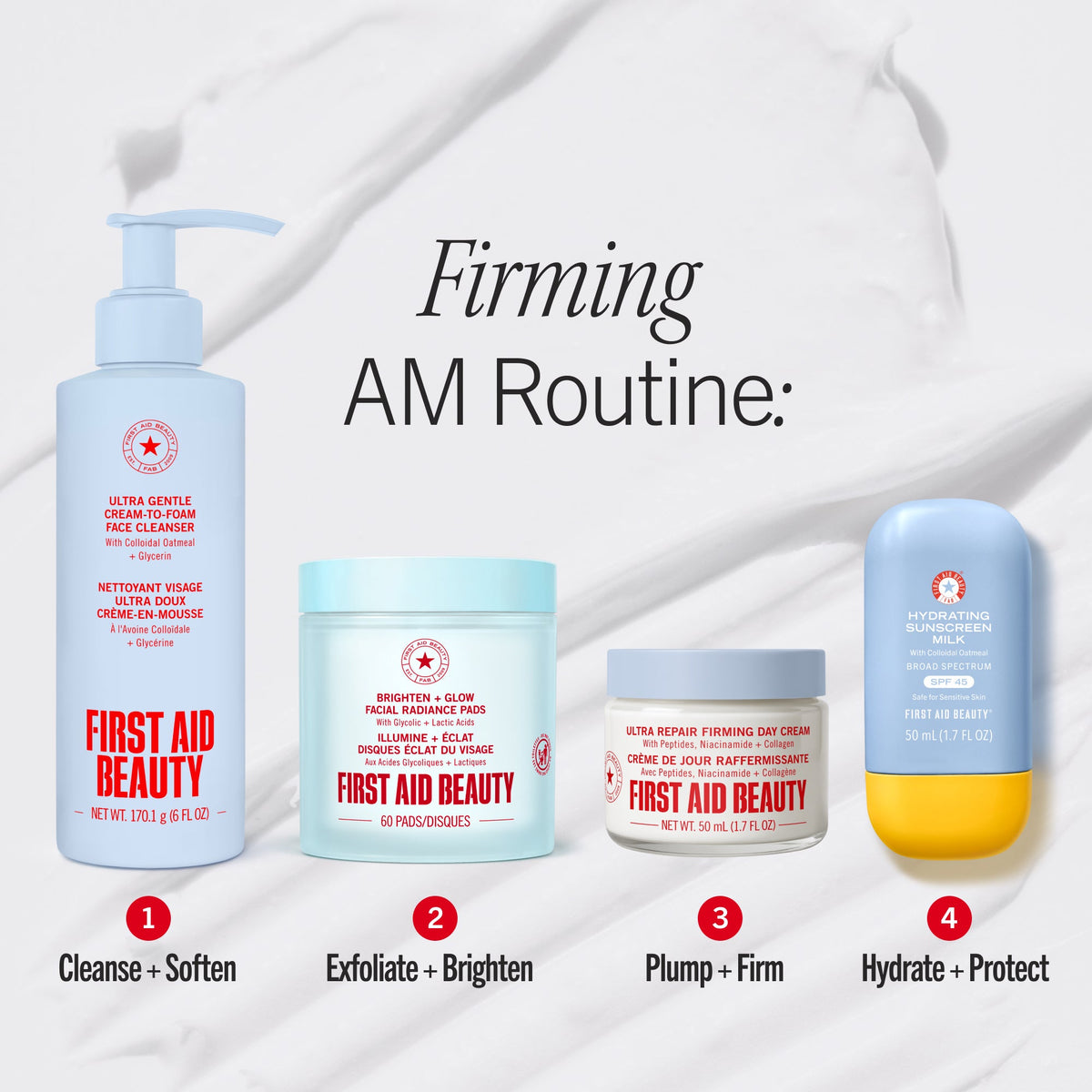Ultra Repair Firming Day Cream with Peptides. Niacinamide + Collagen