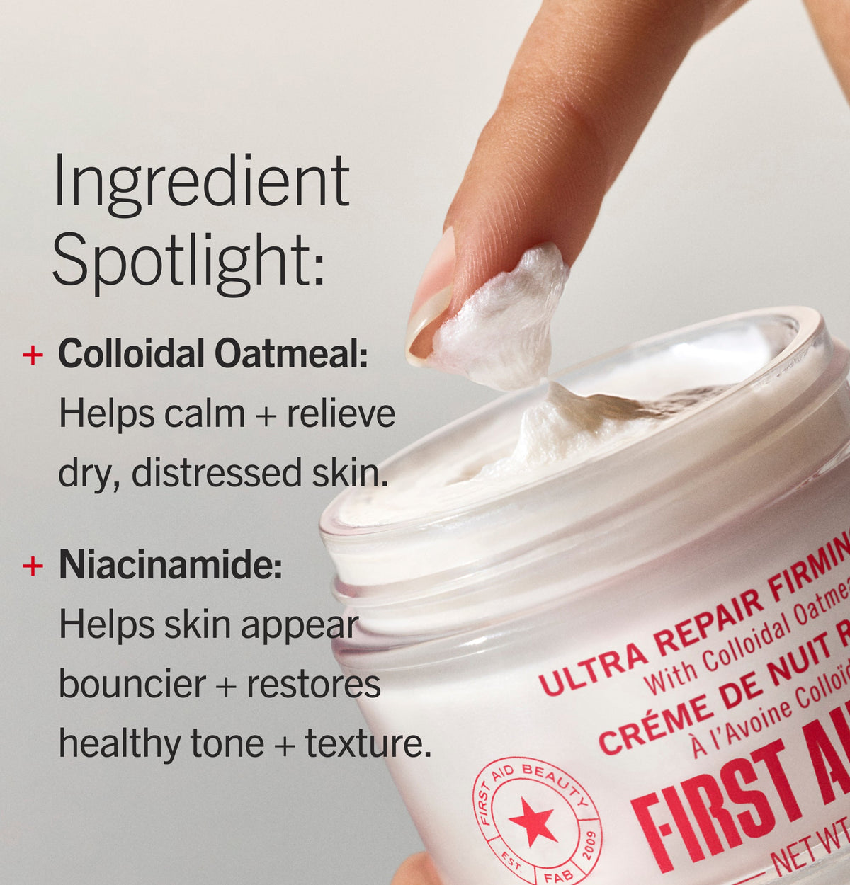 Ultra Repair Firming Night Cream with Colloidal Oatmeal + Niacinamide