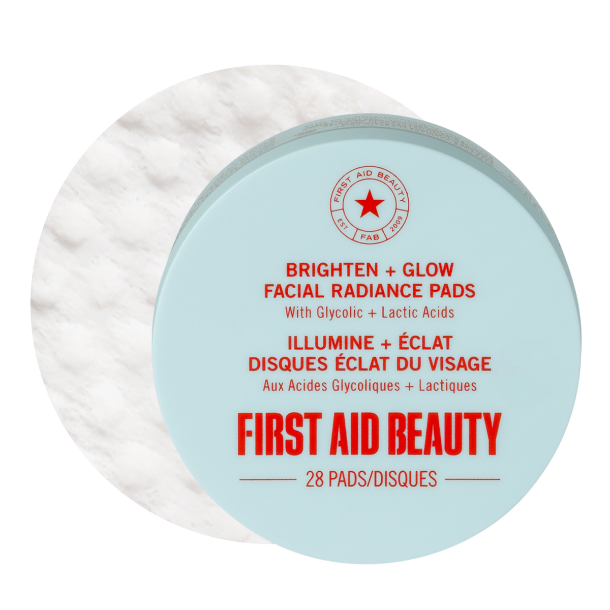 Brighten + Glow Facial Radiance Pads with Glycolic + Lactic Acids